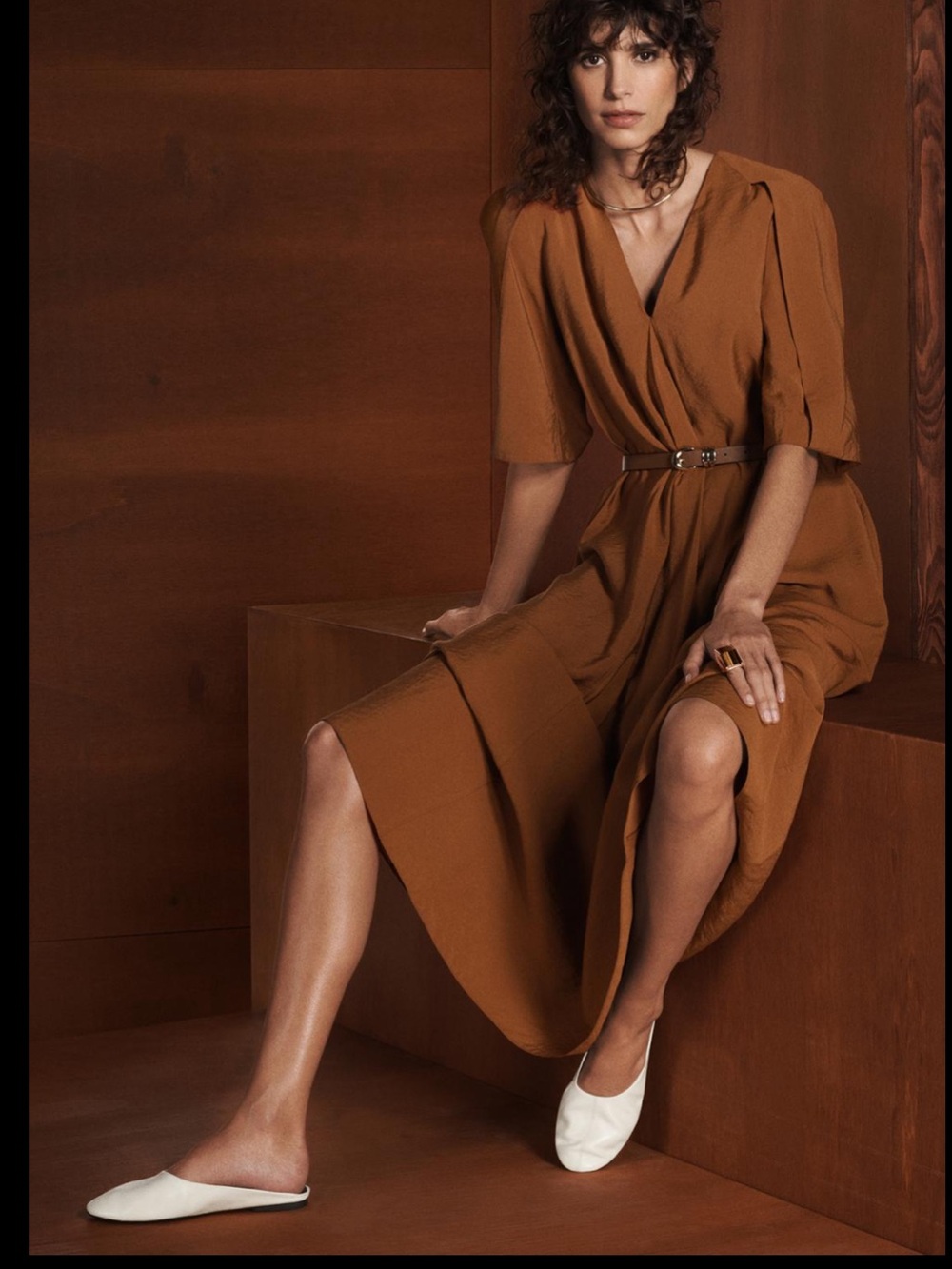 NWT 2026 ZARA WOMEN COLLECTION LIMITED EDITION TEXTURED MIDI DRESS
